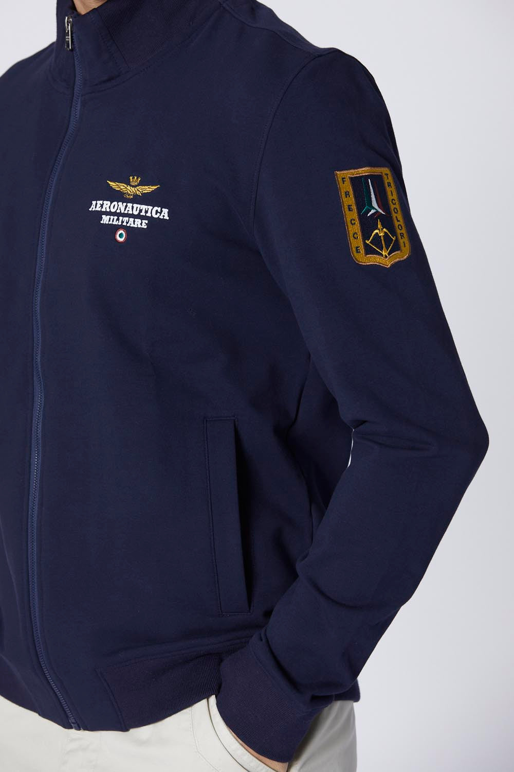 Aeronautica Militare Felpa uomo Blu Frecce Tricolori sc-50% Stile Militare