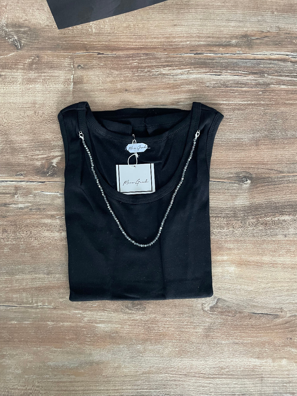 Top Donna Elegante con Collana Integrata - Canotta Multicolore Glamour Made in Italy