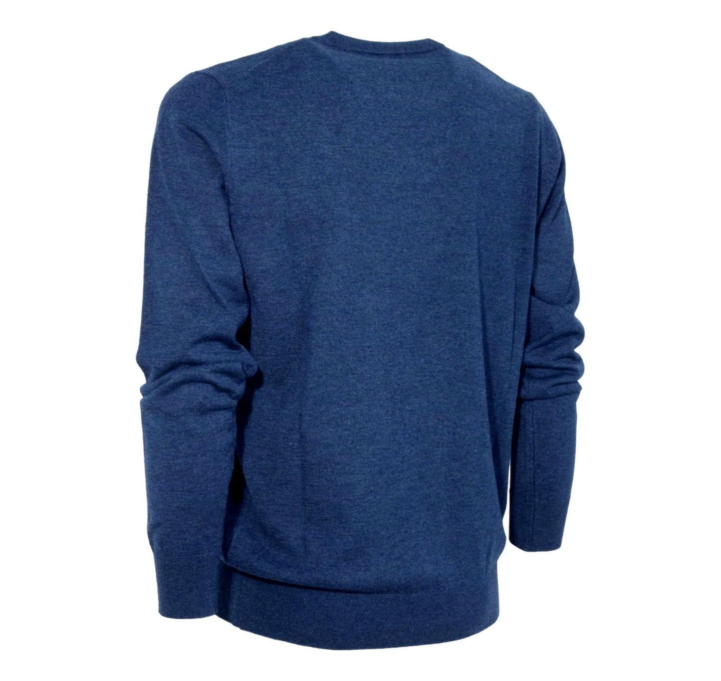 Cashmere Company maglia uomo Blu Denim girocollo Cashmere lana e seta