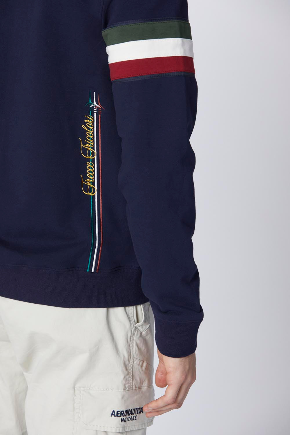 Aeronautica Militare Felpa uomo Blu Frecce Tricolori sc-50% Stile Militare