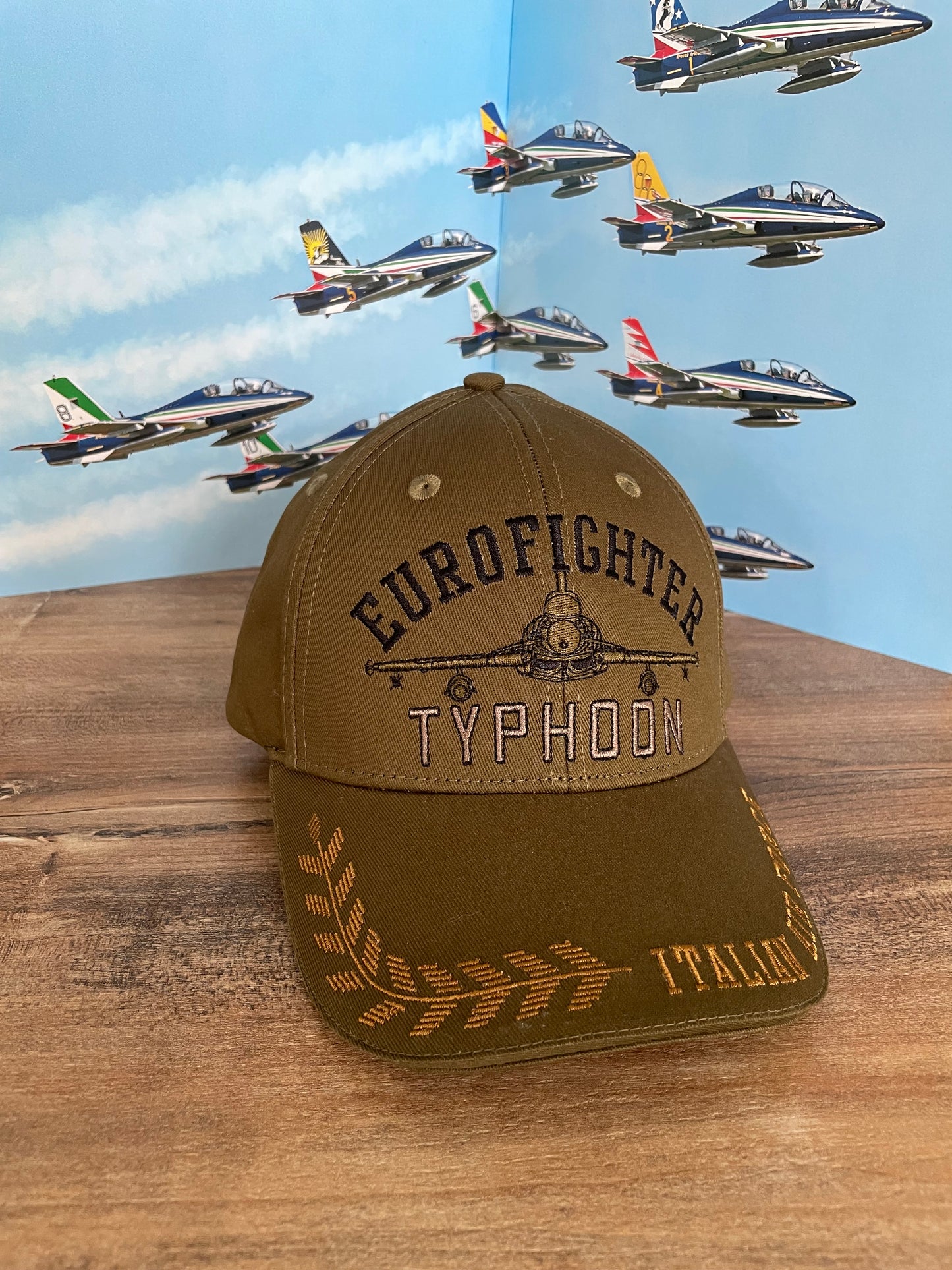 Aeronautica Militare cappello con visiera uomo verde militare