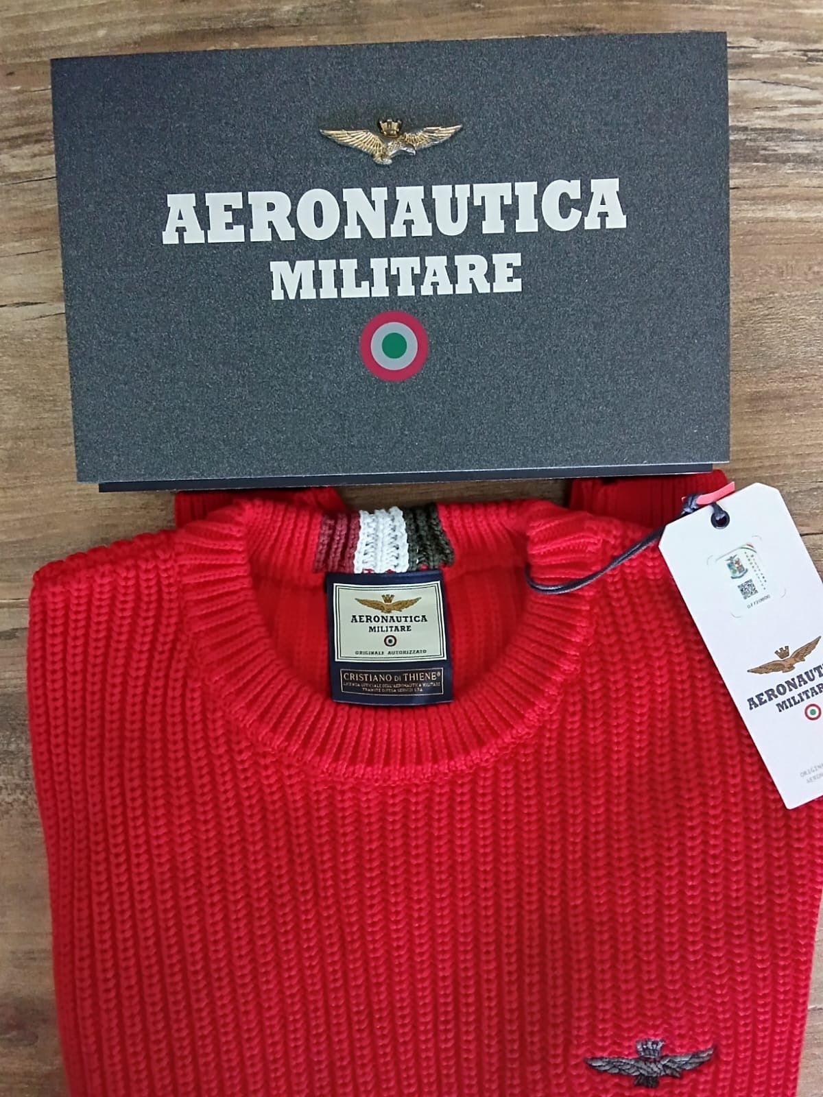Aeronautica Militare Maglione Uomo Rossa | Stile e passione