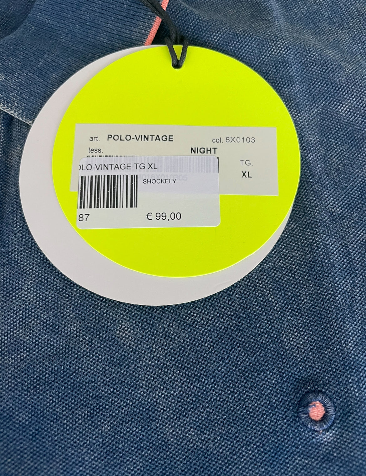 Polo uomo Shockly ,vintage Sc -50% vari colori,manica corta, cotone