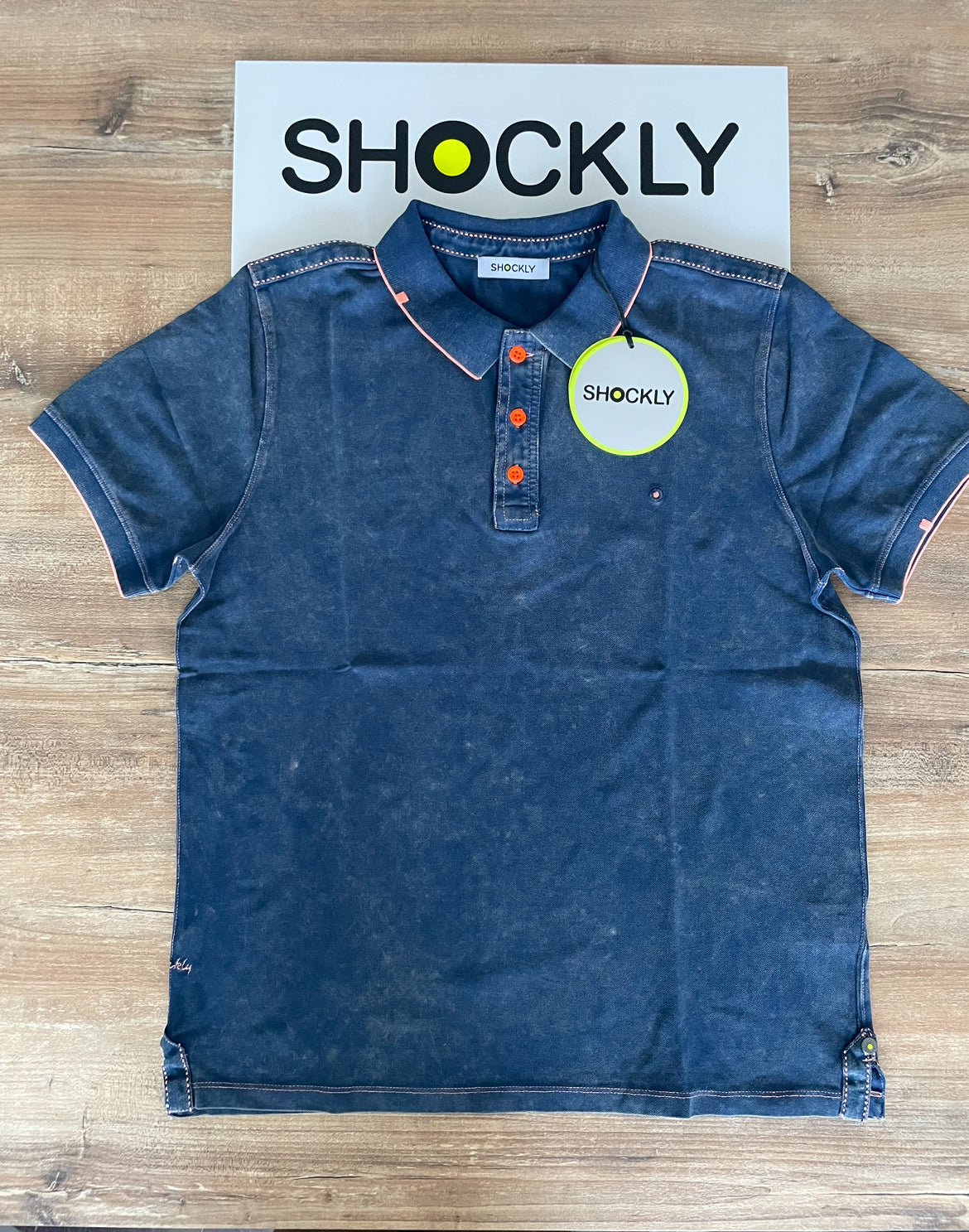 Polo uomo Shockly ,vintage Sc -50% vari colori,manica corta, cotone