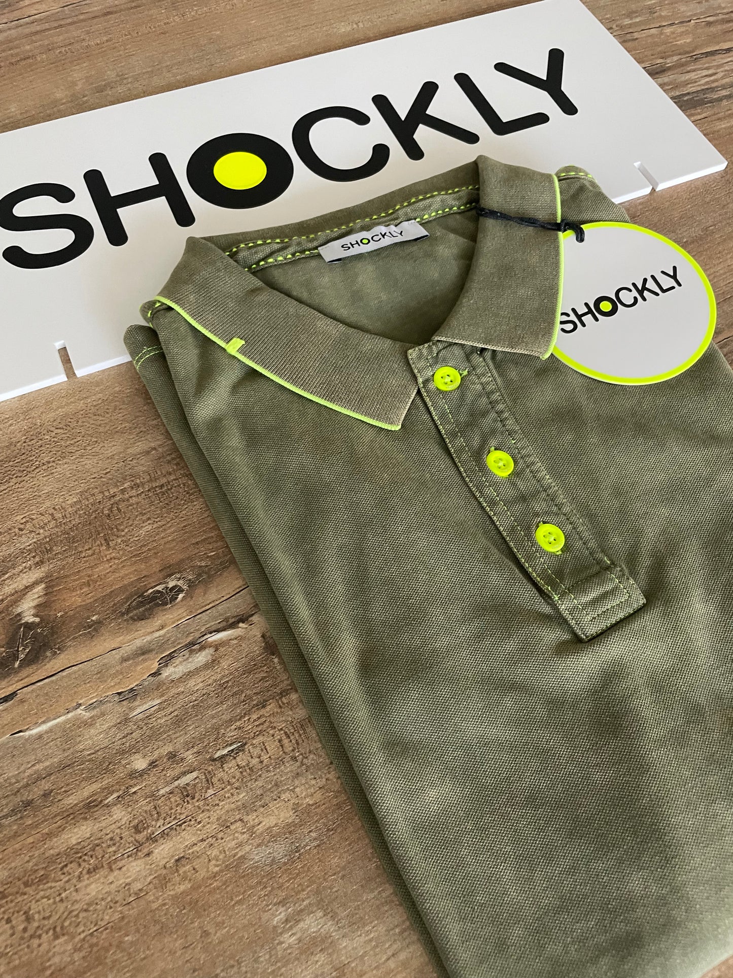 Polo uomo Shockly ,vintage Sc -50% vari colori,manica corta, cotone