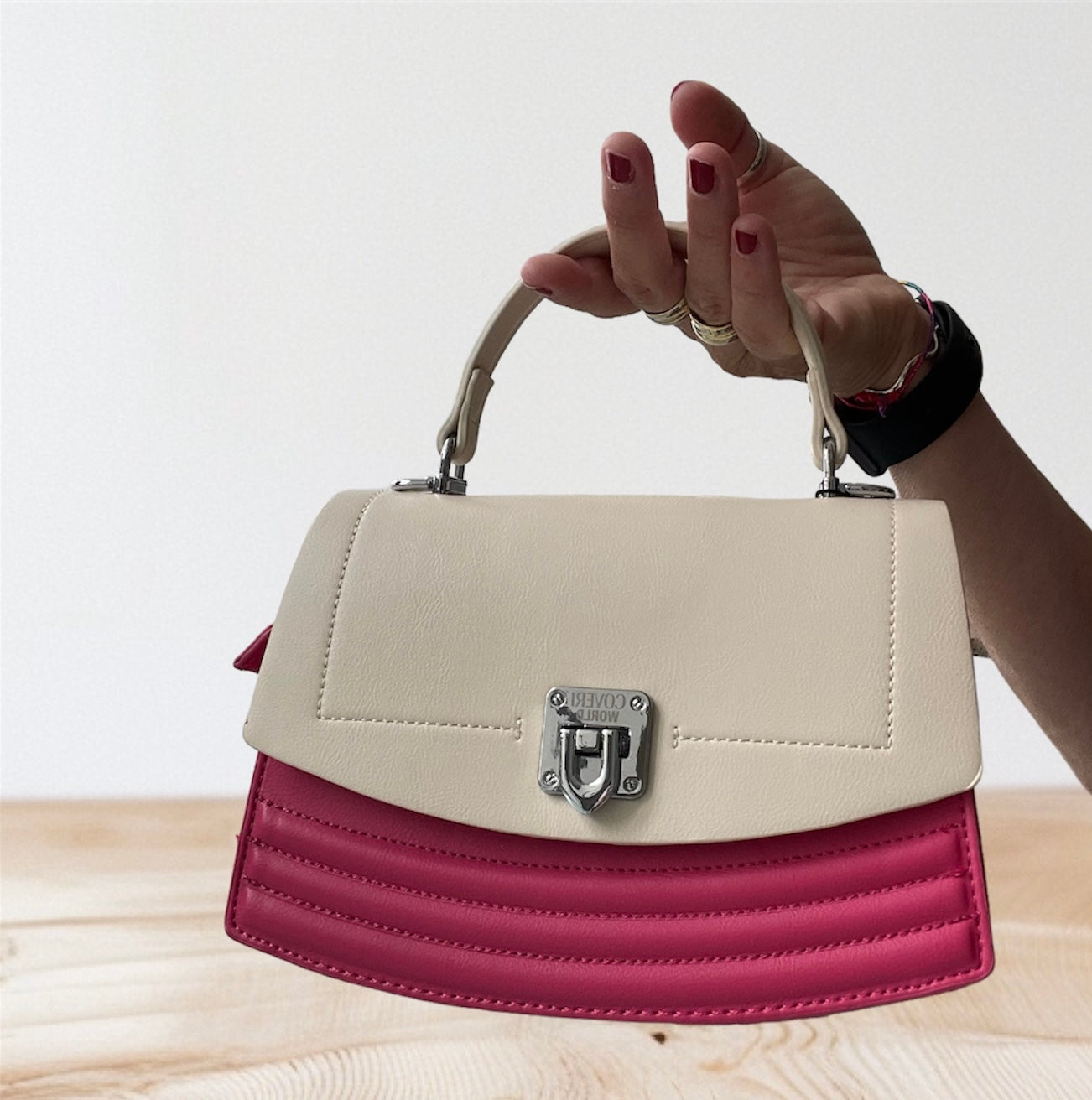 Borsa Donna Cerimonia Coveri con Manico e Tracolla - Elegante Pochette da Sera