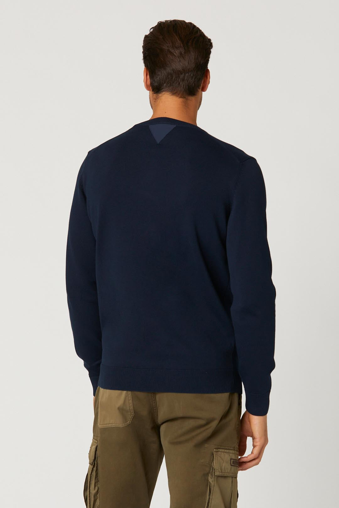 Aeronautica Militare maglione uomo blu in cotone SC50%