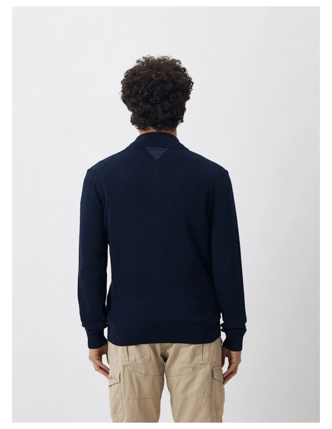 Aeronautica Militare maglione uomo zip Blu Scuro
