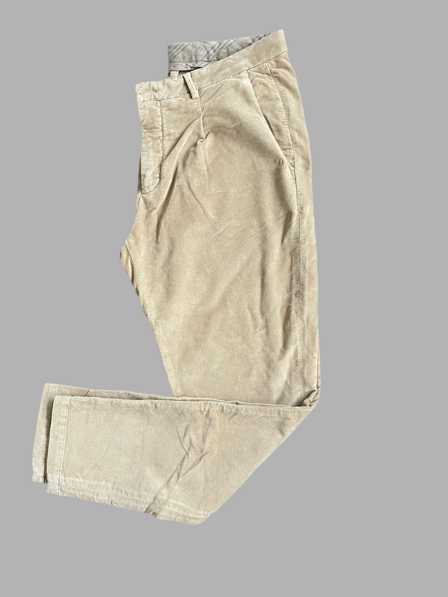 Pantalone Uomo Uniform sc-60% Modello Taylor 025 beige velluto 7-UM0185.343.XC.044