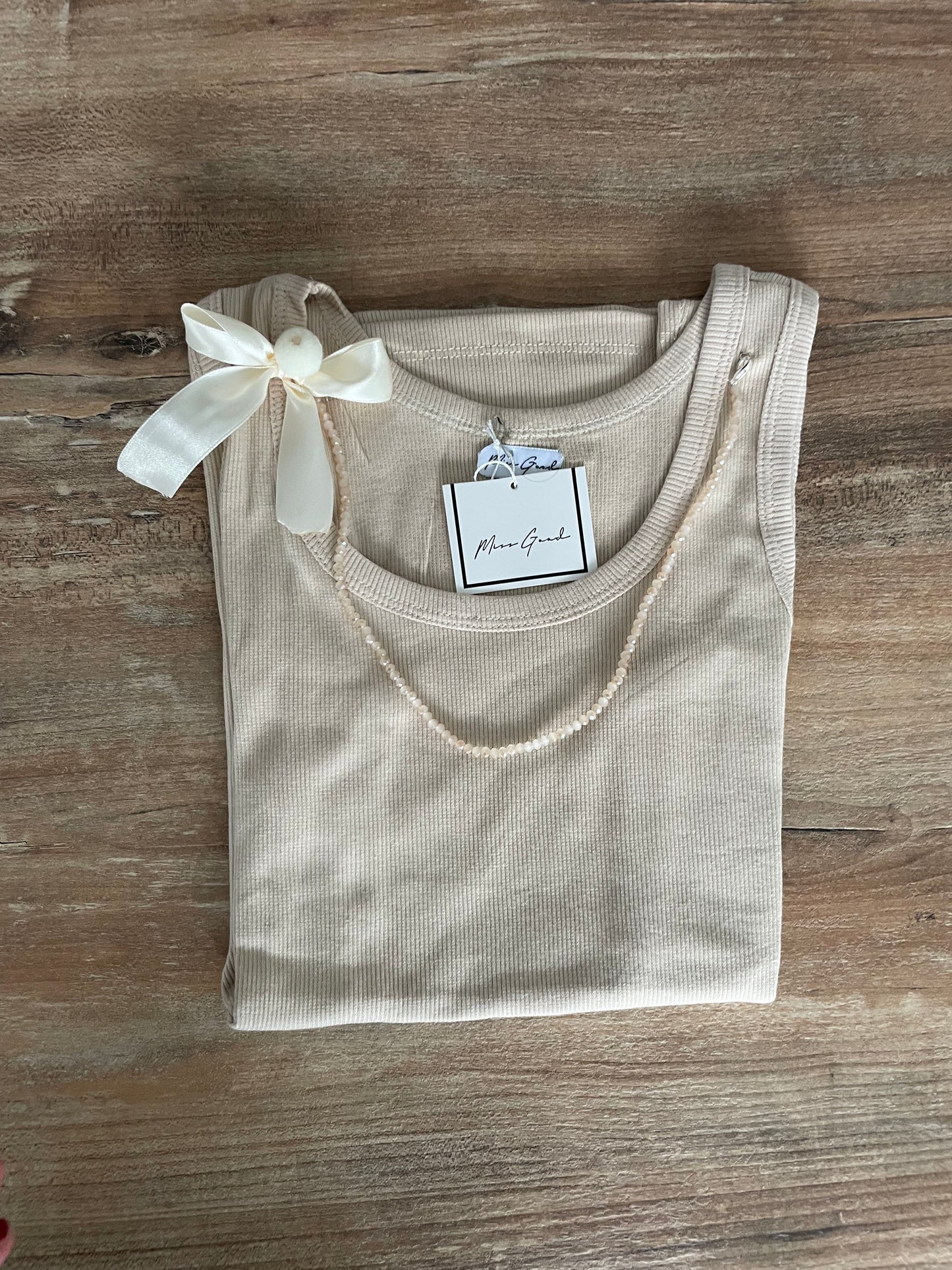 Top Donna Elegante con Collana Integrata - Canotta Multicolore Glamour Made in Italy