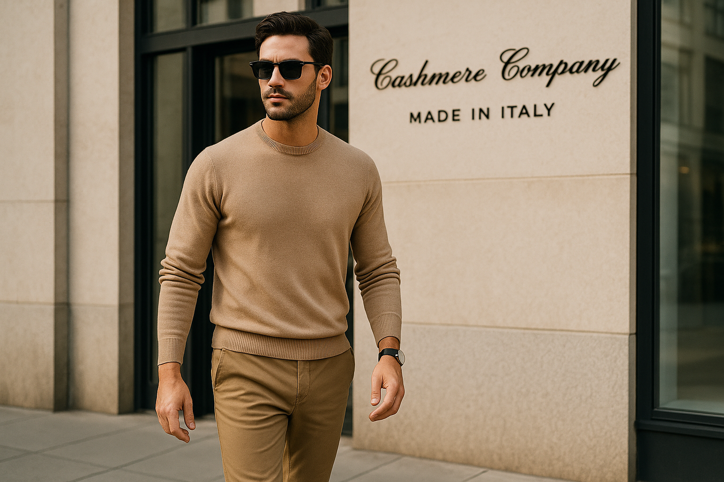 Cashmere Company Maglia Uomo Made in Italy "Stile casual dinamico