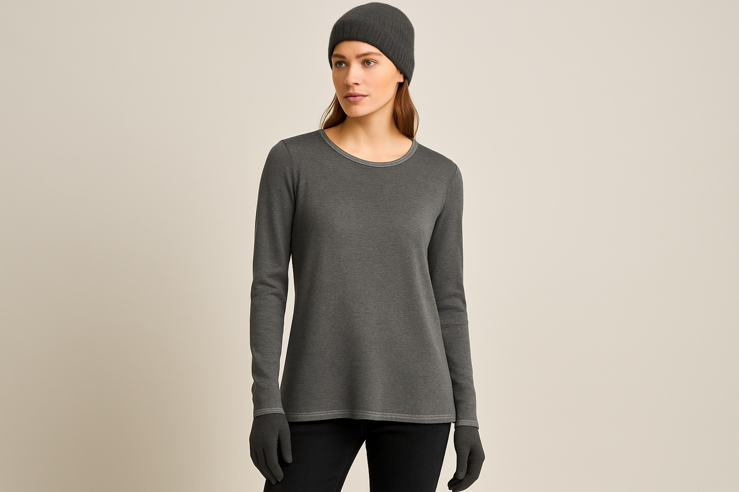 Cashmere Company maglia donna grigio Cashmere e lana Made in Italy