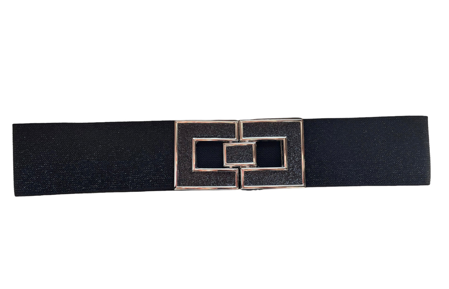 Cintura gioiello donna a molla nero elegante
