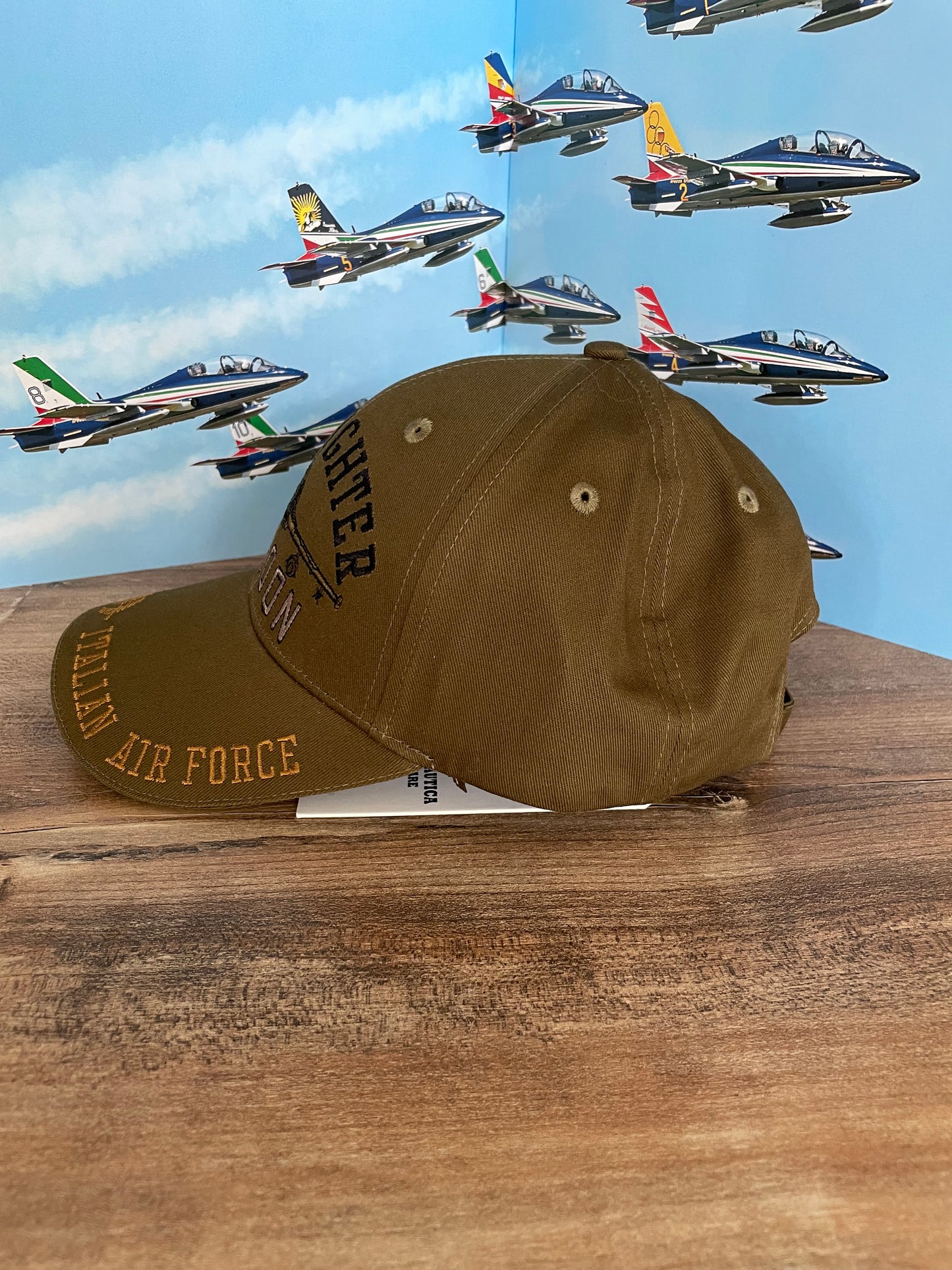 Aeronautica Militare cappello con visiera uomo verde militare