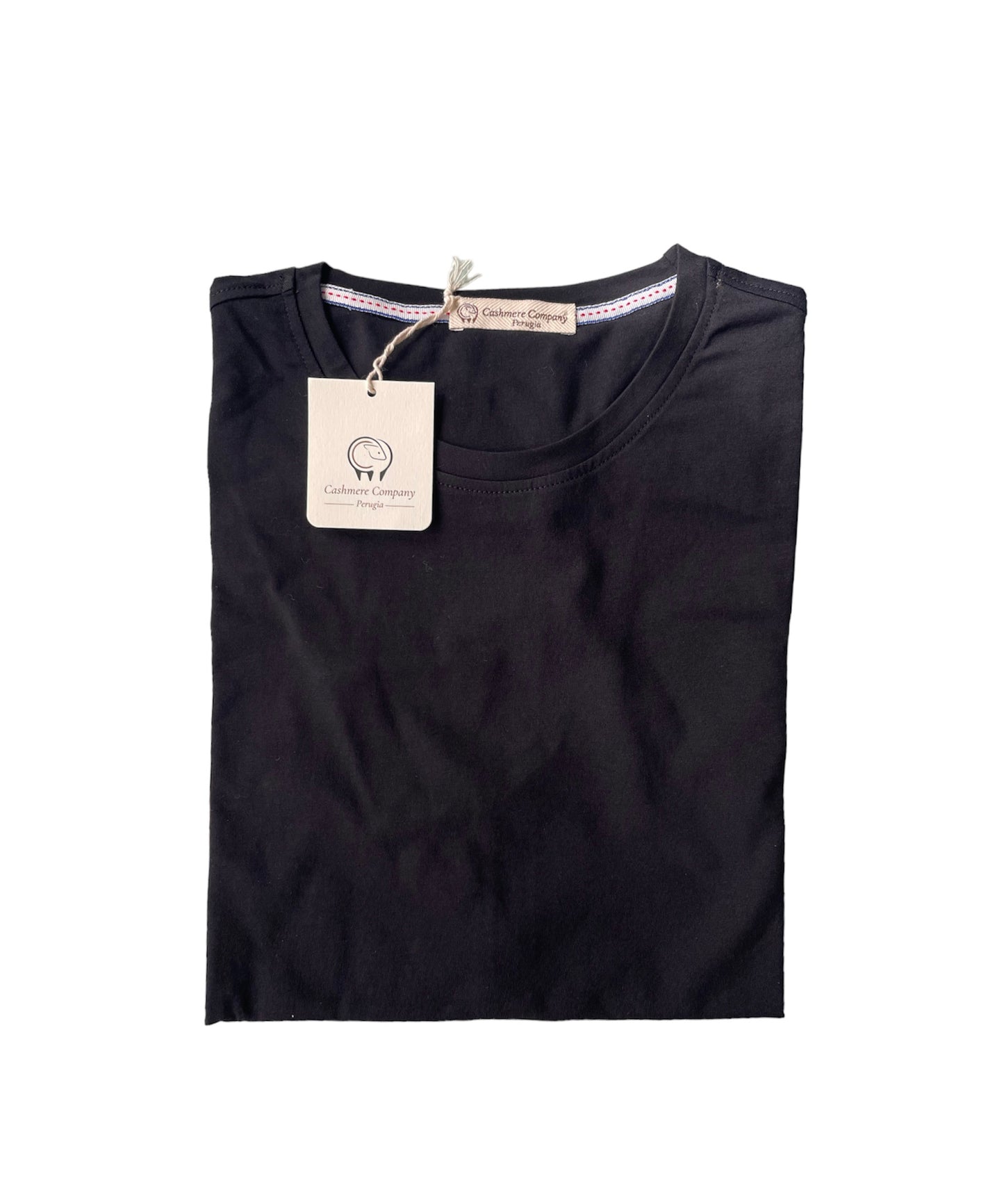 T-shirt basic uomo Nero Cashmere Company maglia cotone manica corta