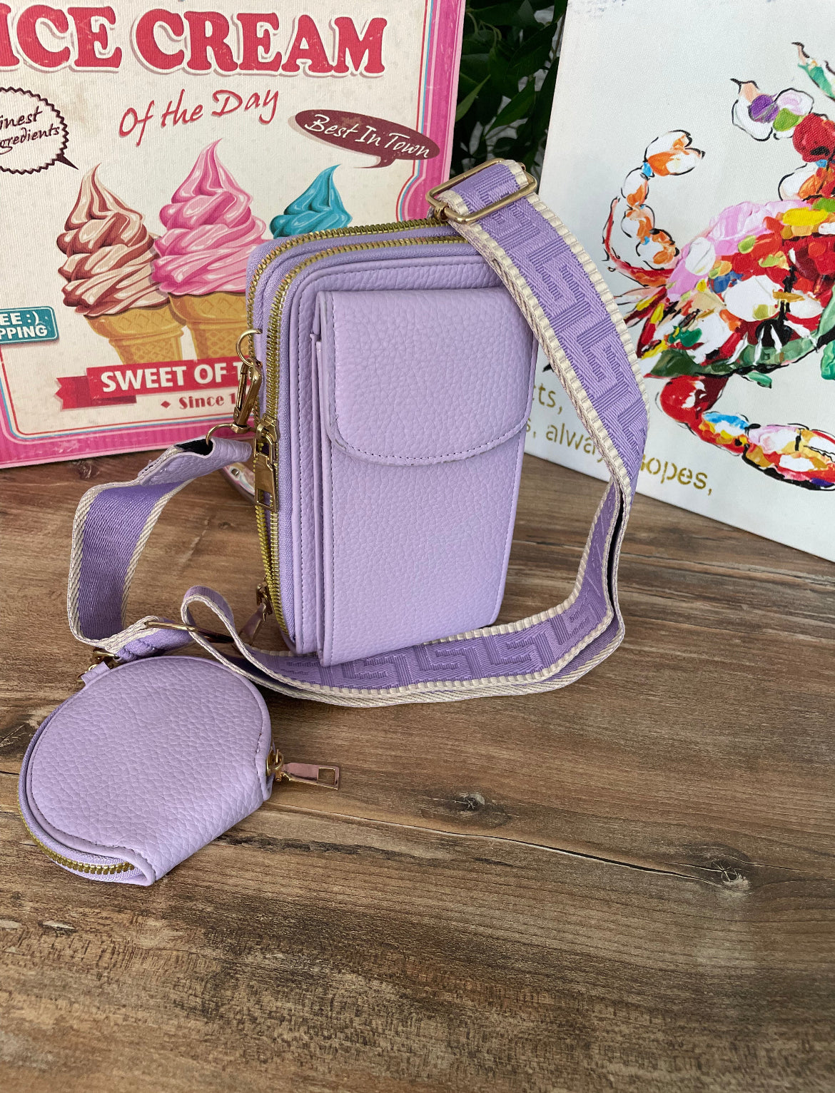 Porta cellulare tracolla donna