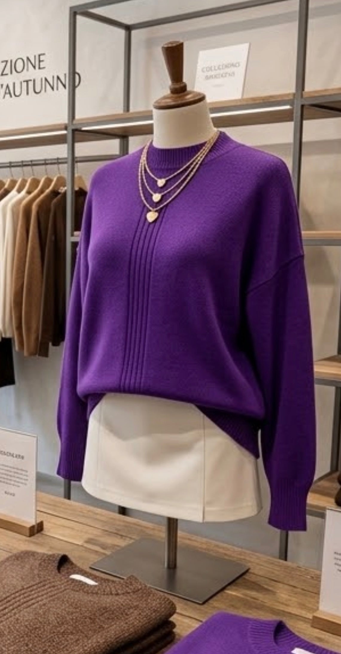 Maglia Donna in Lana Rasata Mezzo Collo After