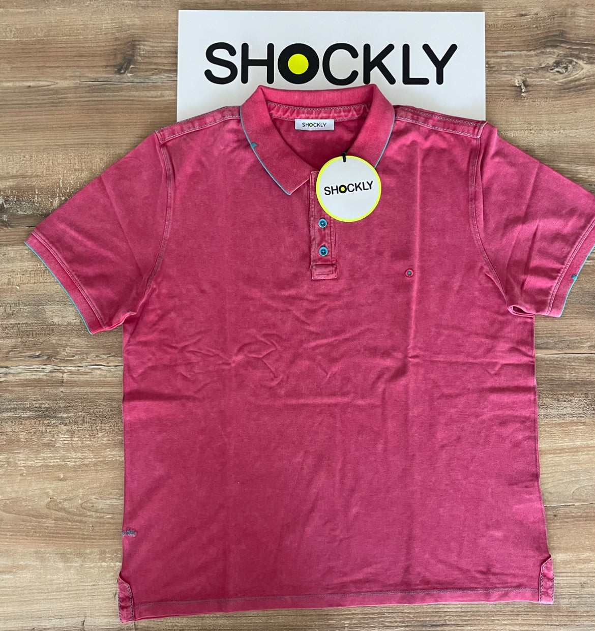 Polo uomo Shockly ,vintage Sc -50% vari colori,manica corta, cotone