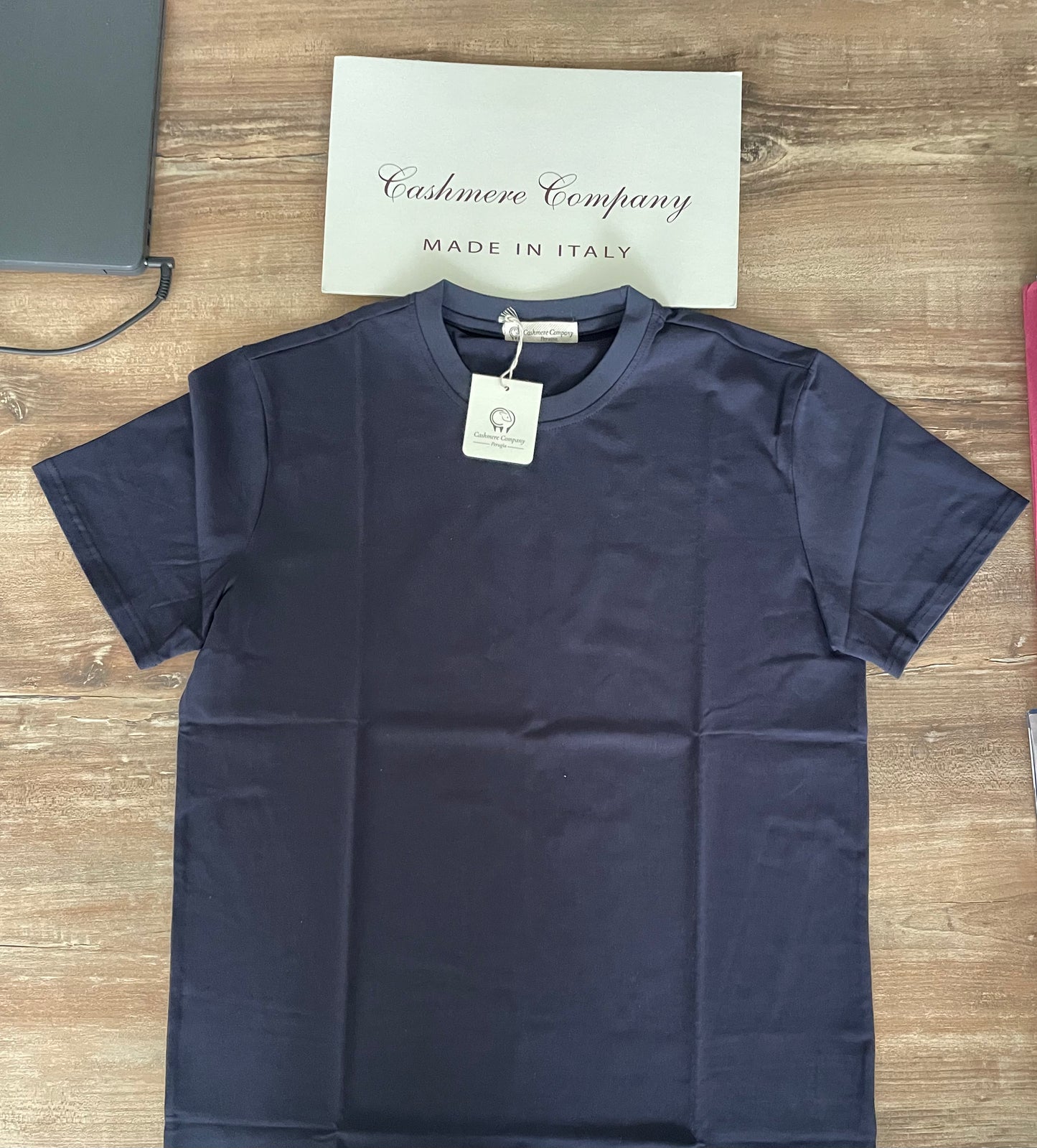 T-shirt Basic Blu navy Uomo | Cashmere Company, Cotone Manica Corta
