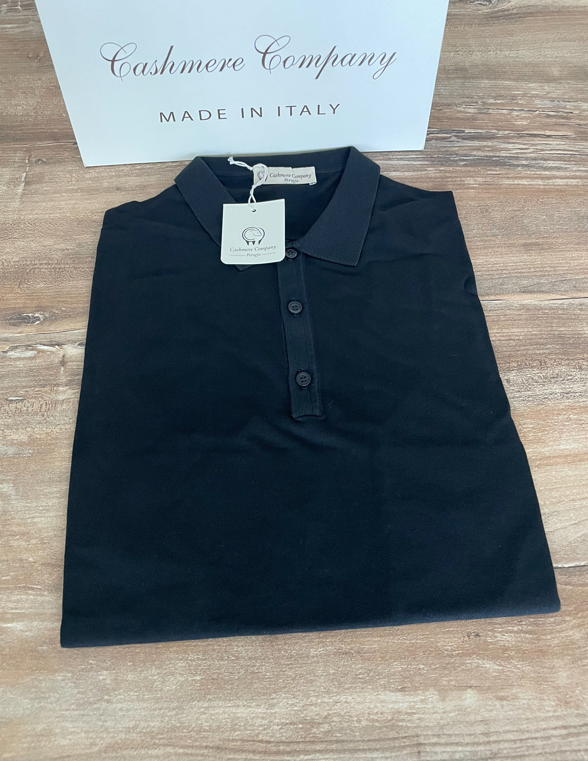 Polo uomo Lino e cotone manica corta Cashmere Company Made in Italy