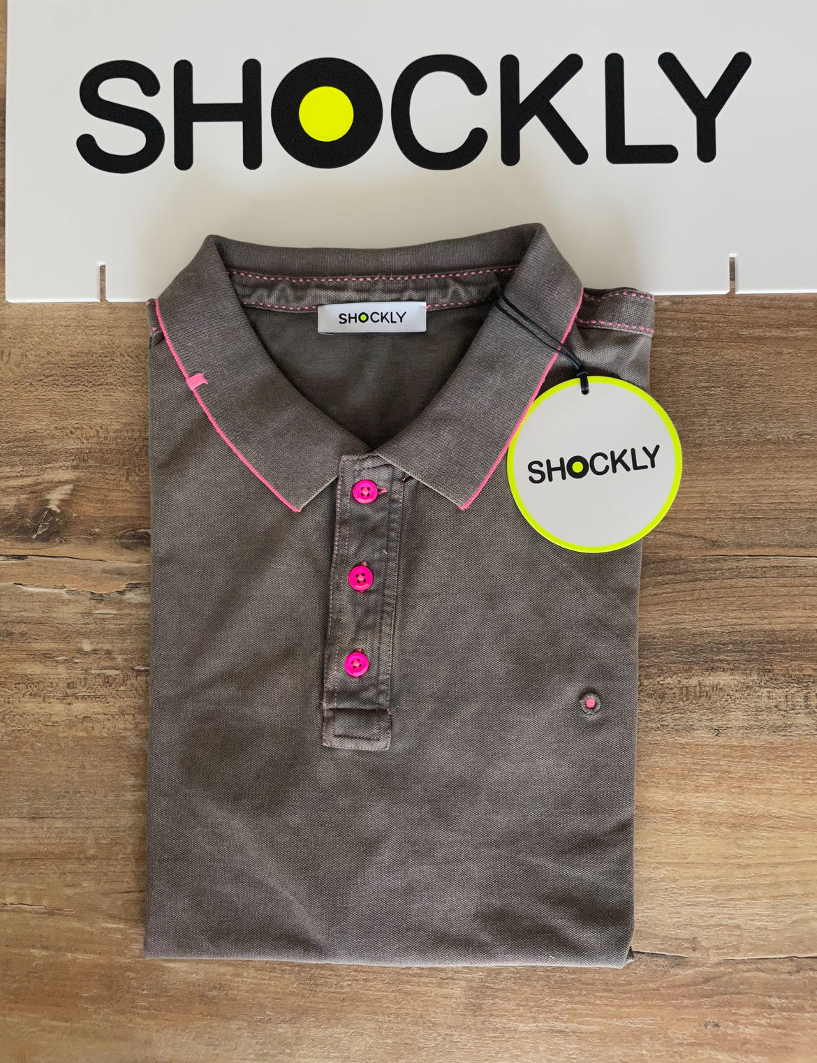 Polo uomo Shockly ,vintage Sc -50% vari colori,manica corta, cotone