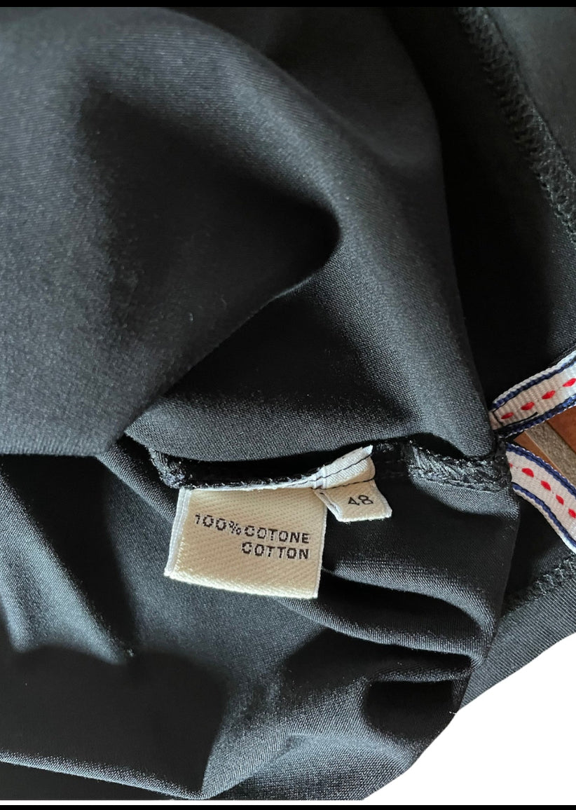 T-shirt Basic Nera Uomo | Cashmere Company, Cotone Manica Corta