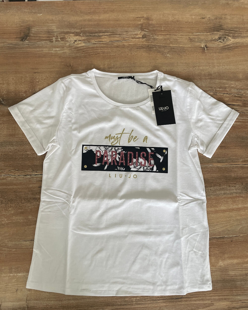 Liu Jo T -shirt donna bianca di marca Sc-50% | Emme Fashion Store