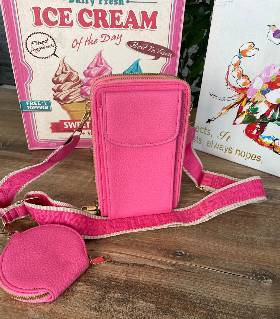 Borsa Tracolla Donna Porta Cellulare Ecopelle - Crazy Plaff Multitasche