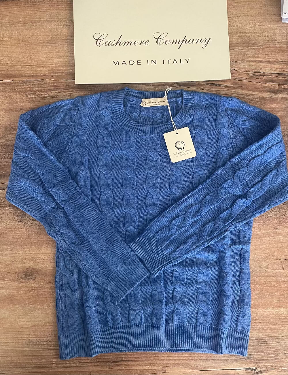 Maglia Donna Bluette Cashmere Company Girocollo Trecce Cashmere Lana