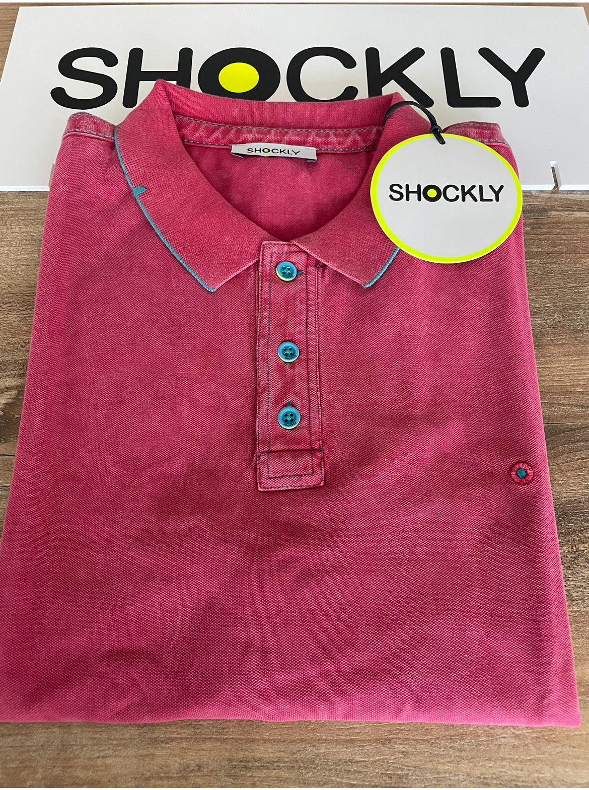 Polo uomo Shockly ,vintage Sc -50% vari colori,manica corta, cotone