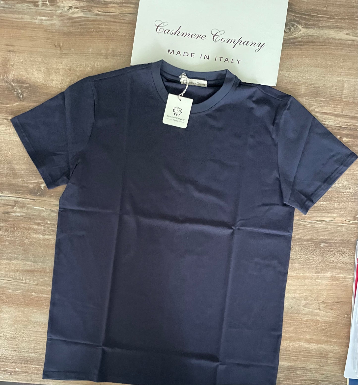 T-shirt Basic Blu navy Uomo | Cashmere Company, Cotone Manica Corta