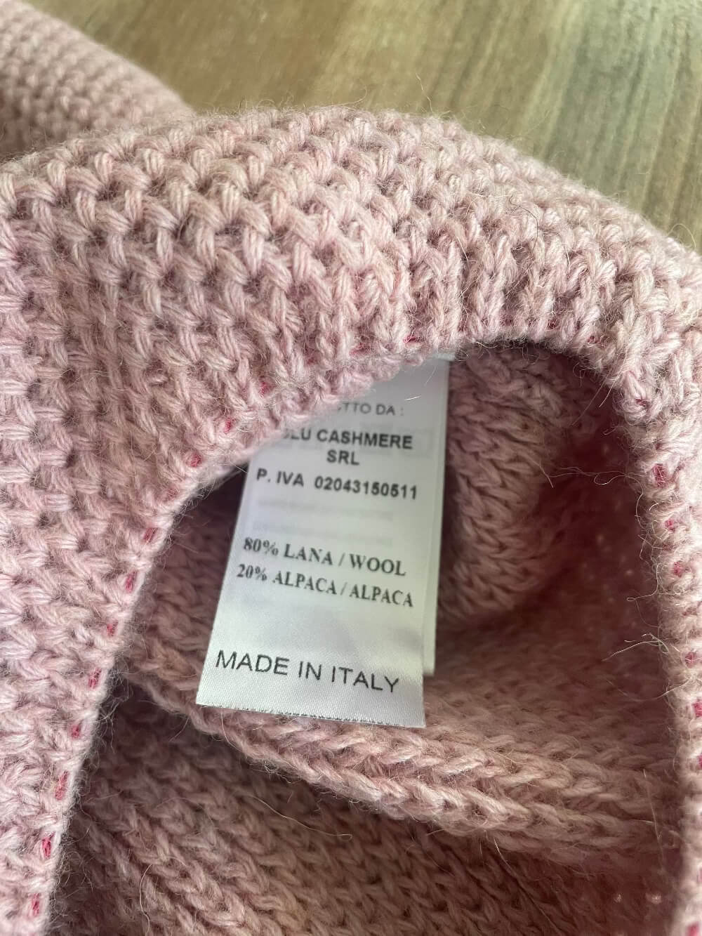 Maglia Donna Cashmere Company Girocollo Rosa Lana e Alpaca - Made in Italy