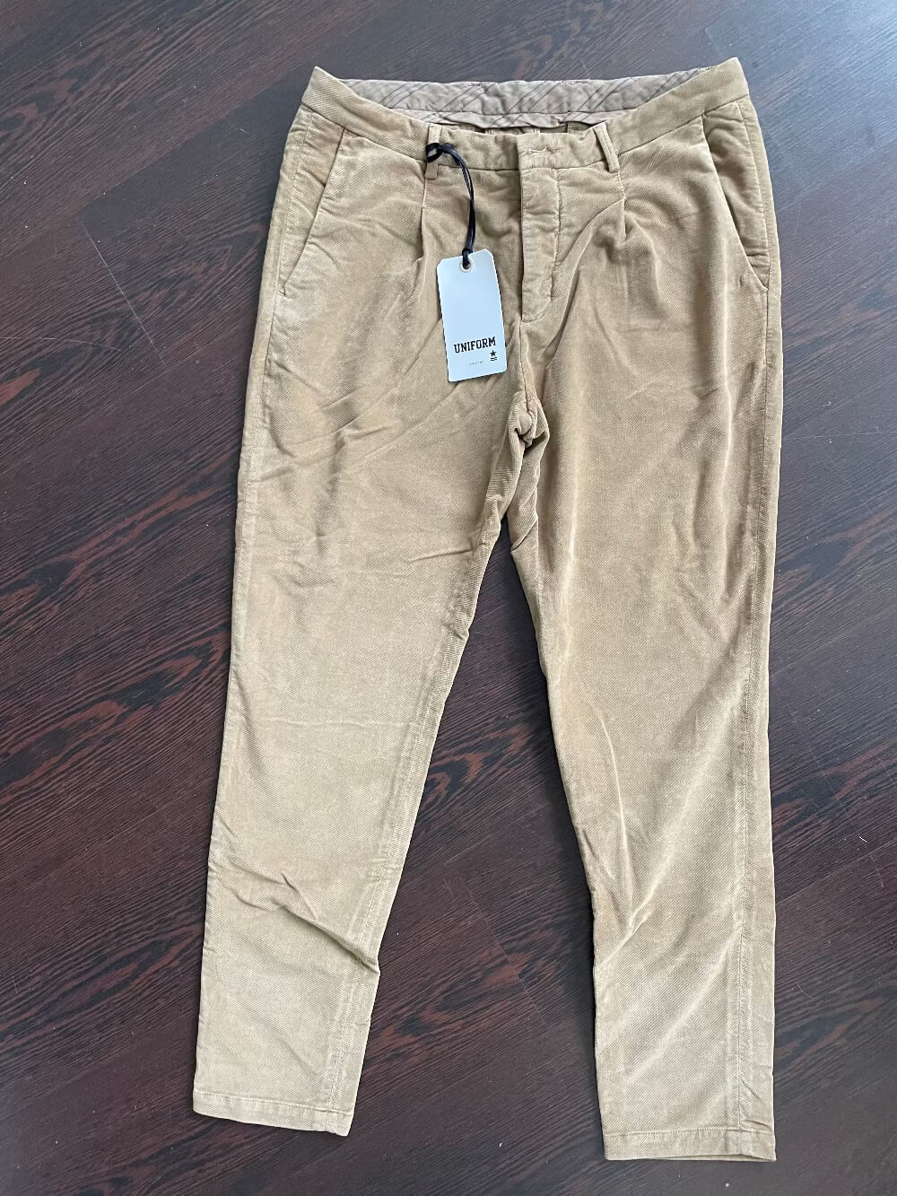 Pantalone Uomo Beige Uniform Taylor - Velluto a Coste -60%