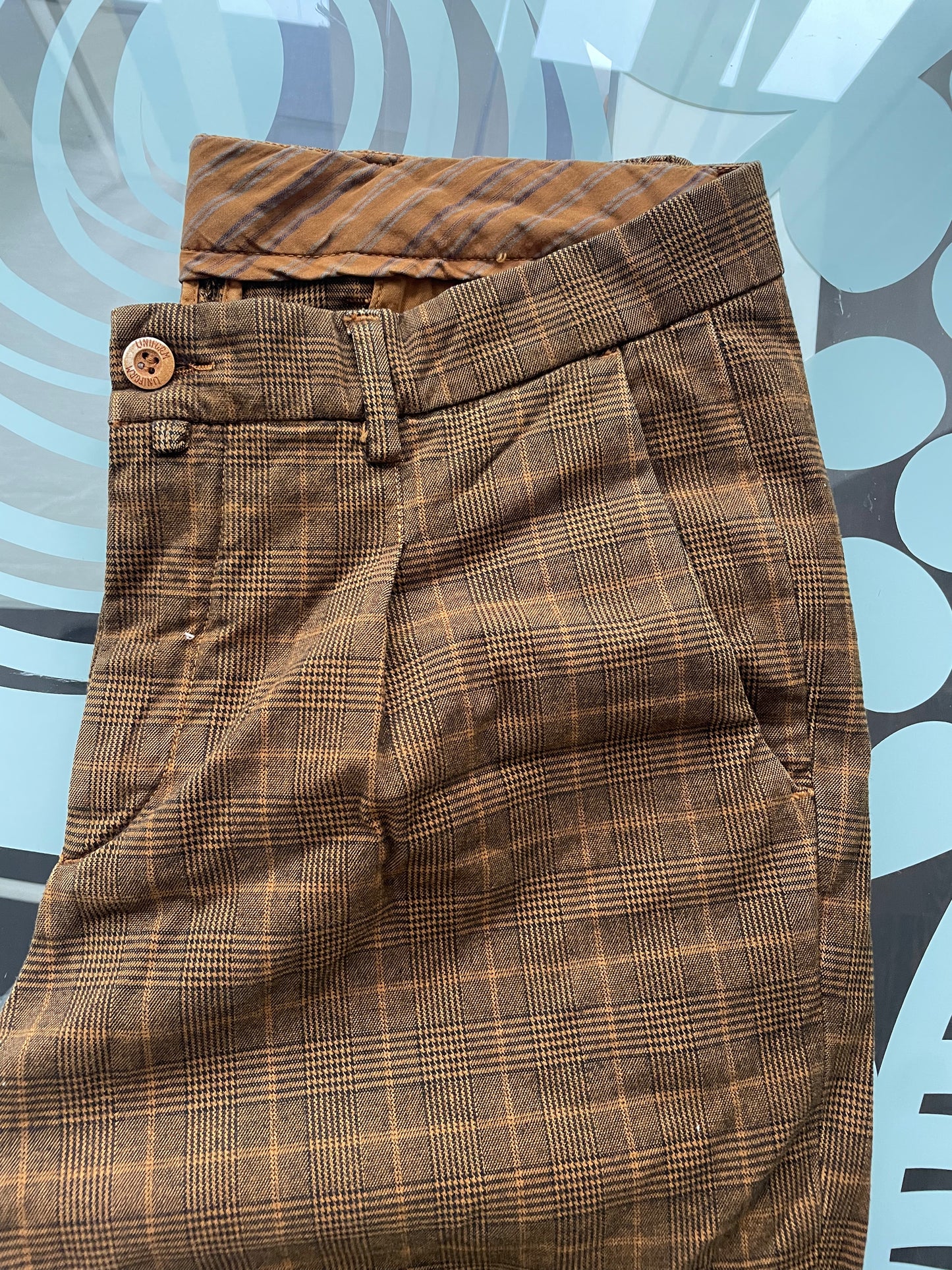 Pantalone Chinos Uomo Uniform Tylor Marrone - Tessuto Invernale Made in Italy