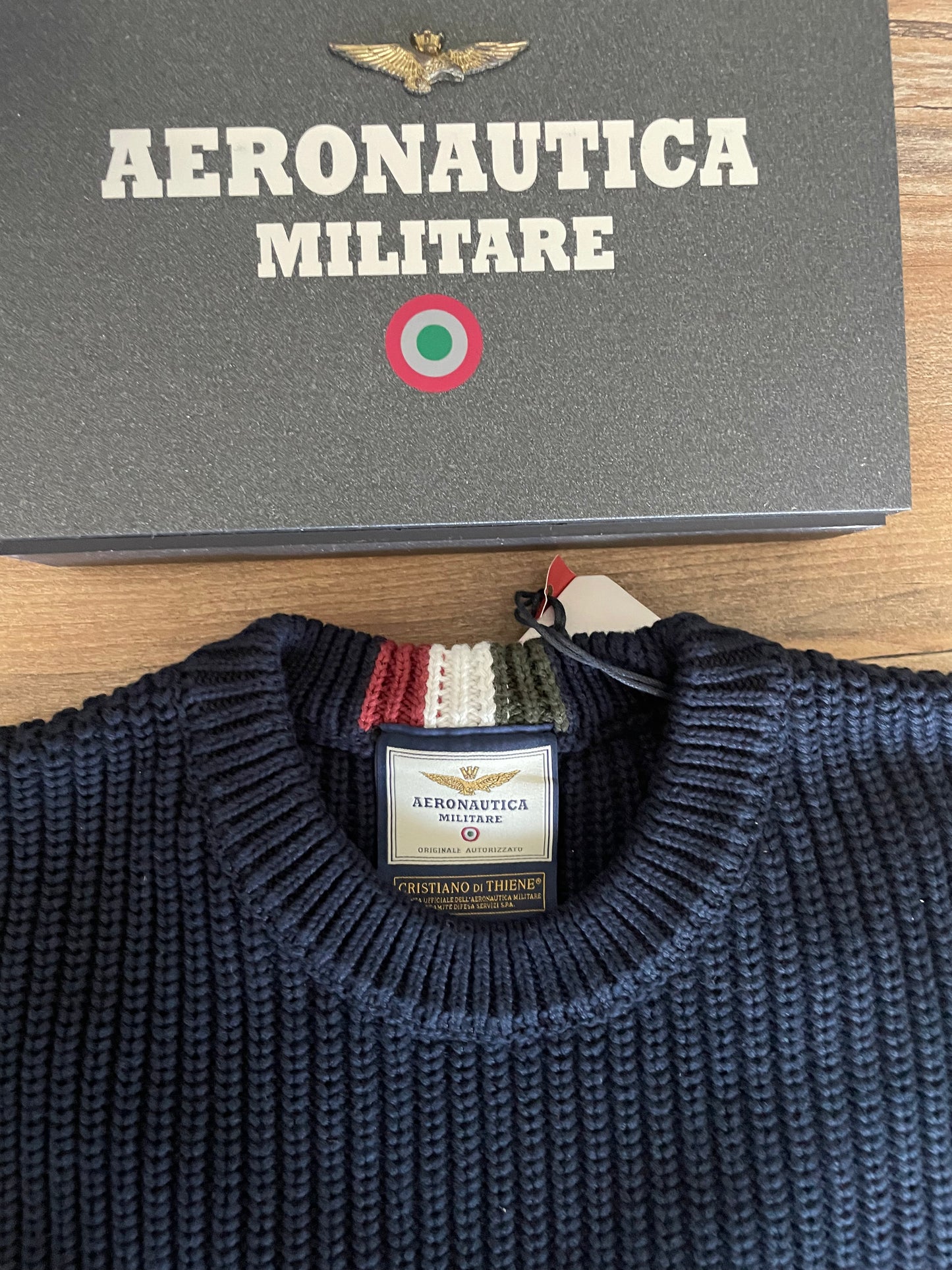 Aeronautica Militare Maglione Uomo Blu SC-50% | Stile classico rivisitato