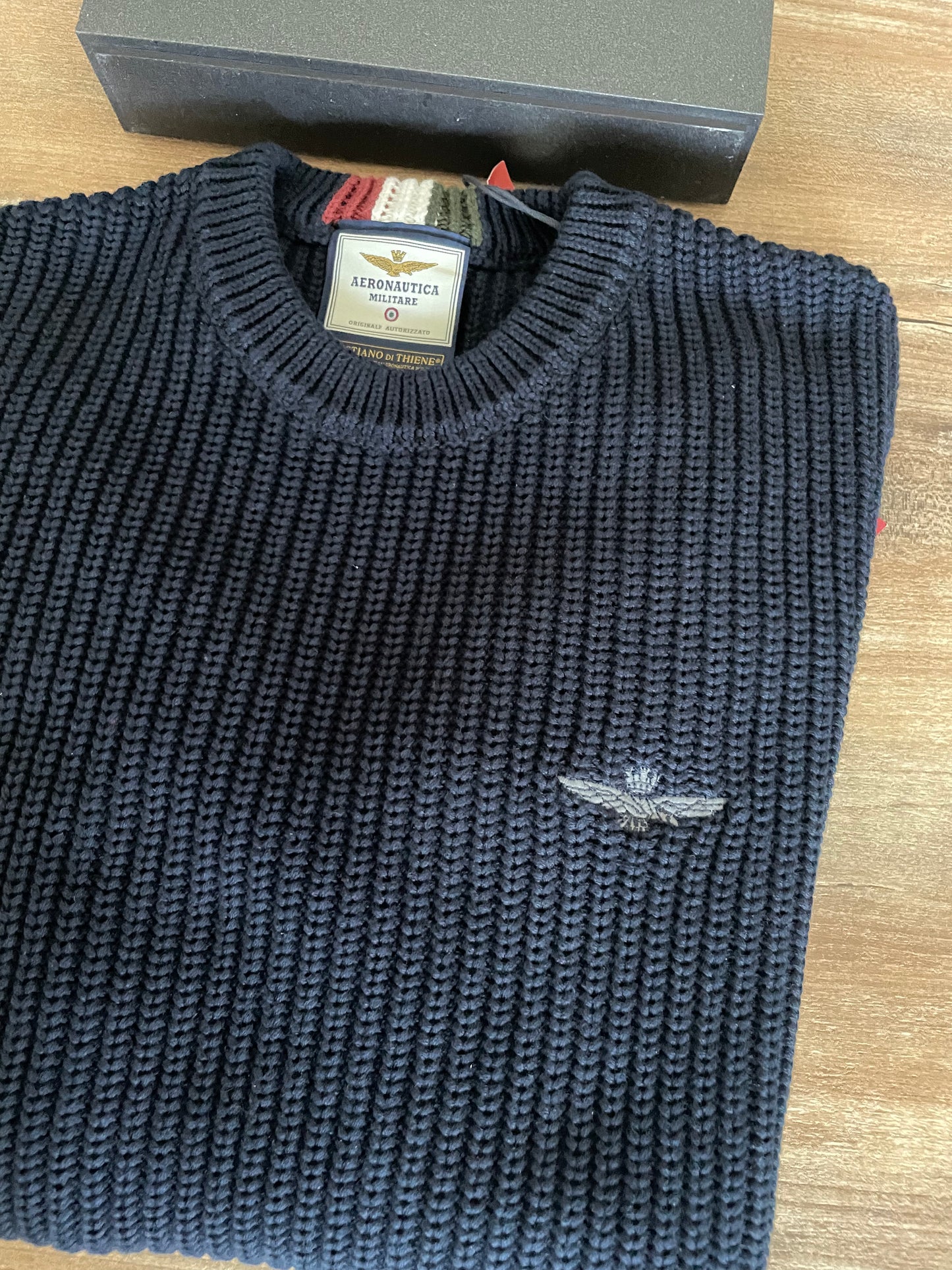 Aeronautica Militare Maglione Uomo Blu SC-50% | Stile classico rivisitato