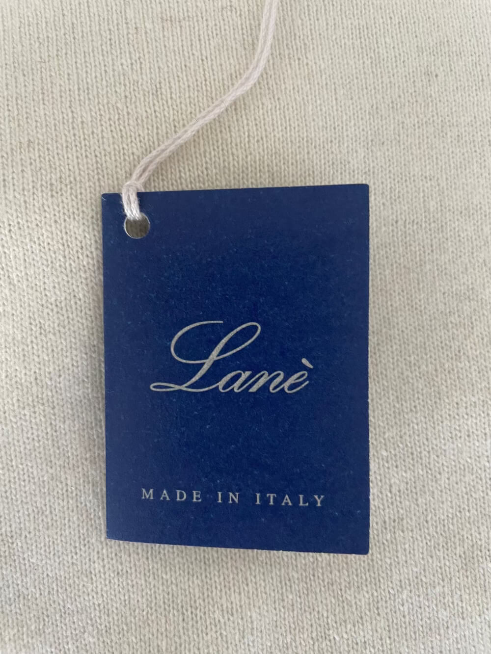 Maglia uomo girocollo bianco – Lana e Cashmere Lané – Made in Italy