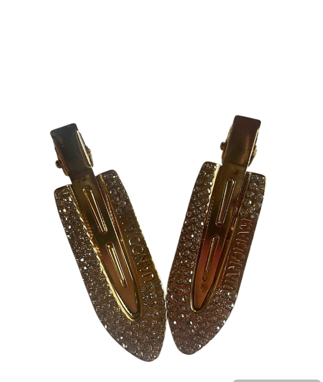 Fermagli Capelli Donna Acciaio con Strass - Set 2 Mollette Eleganti