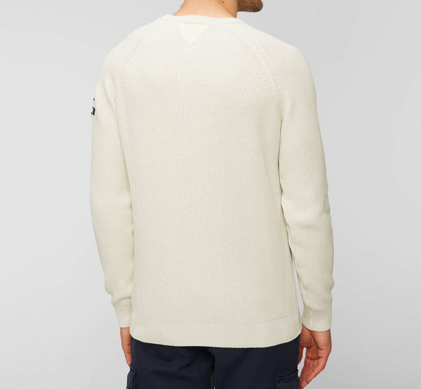 Aeronautica Militare Maglione Uomo Bianco Ghiaccio Costa Inglese
