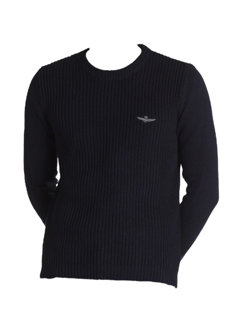 Aeronautica Militare Maglione Uomo Blu SC-50% | Stile classico rivisitato
