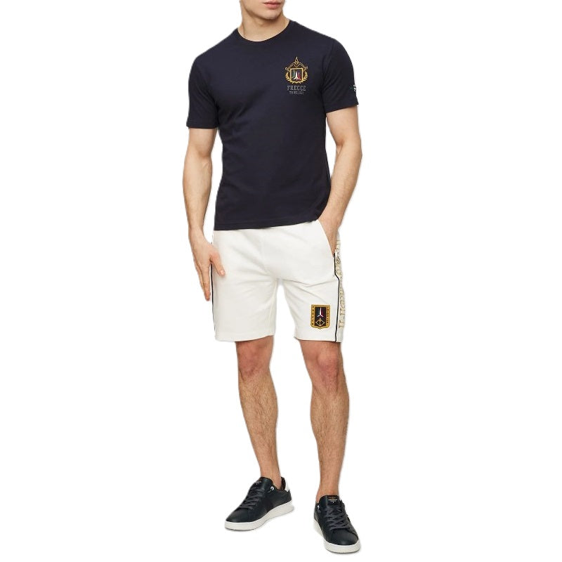 T-shirt blu Aeronautica Militare Frecce Tricolori cotone 100% manica corta girocollo