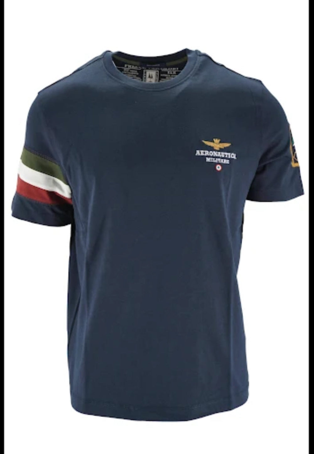 T-shirt uomo blu Aeronautica Militare Frecce Tricolori, manica corta, cotone , girocollo