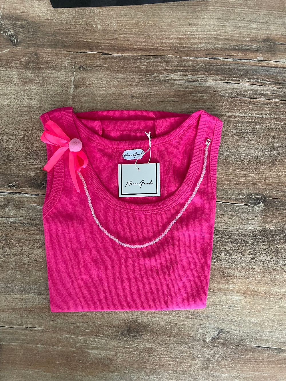 Top elegante donna fuxia, canotta in cotone con bretelline