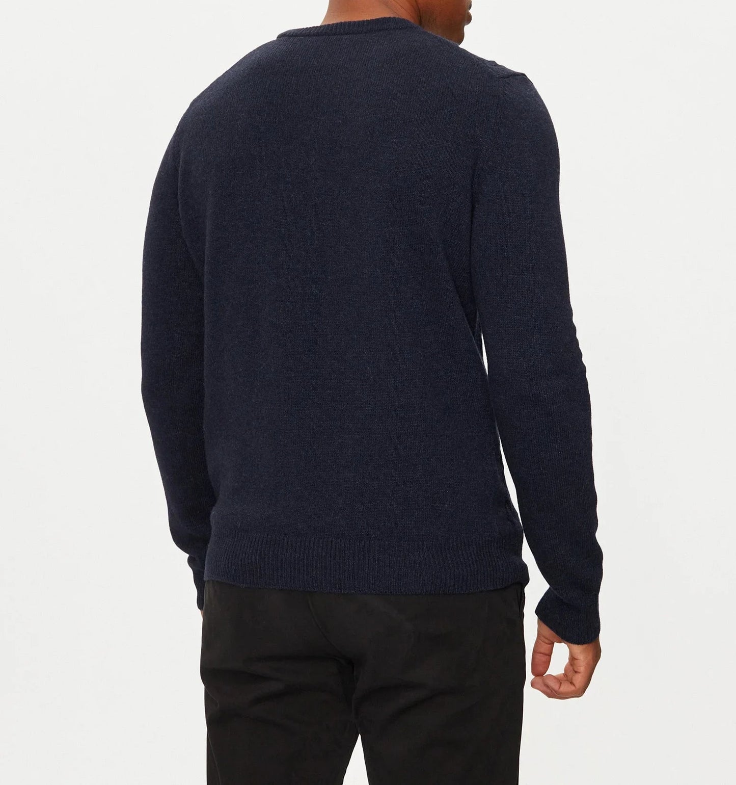Aeronautica Militare Maglione Blu Uomo, Lana Sc-50% , Girocollo, Trecce, Stile Militare