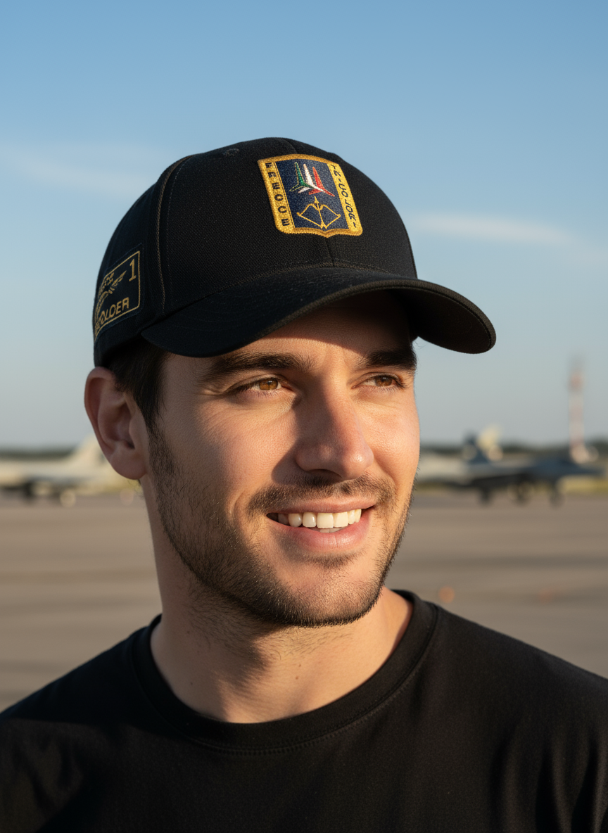 Cappellino Frecce Tricolori primo piano modello