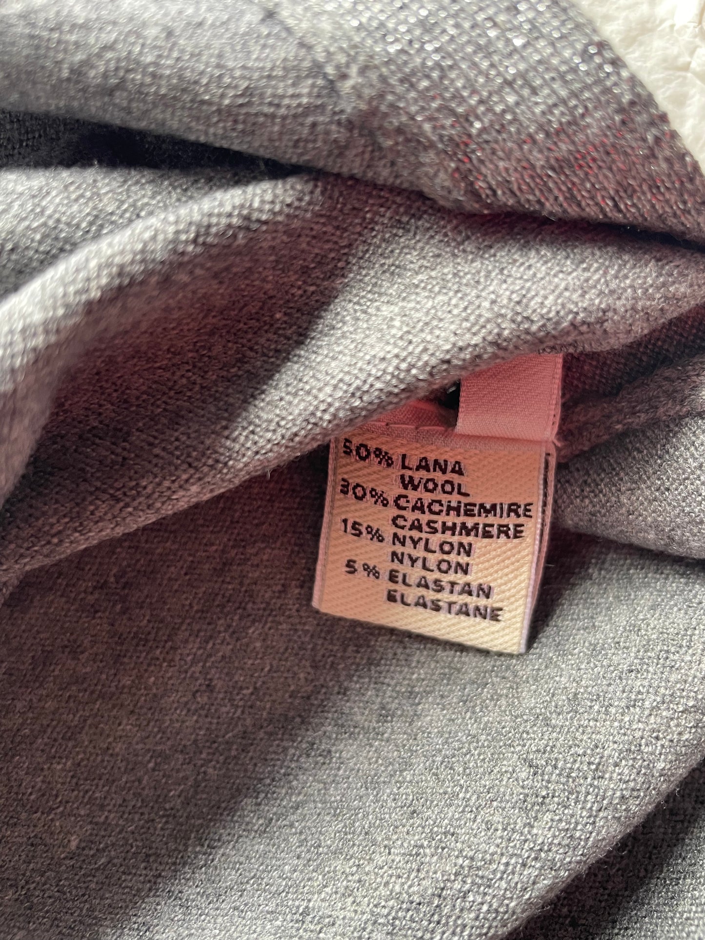 Cashmere Company maglia donna girocollo grigio sc-50% maxi lurex