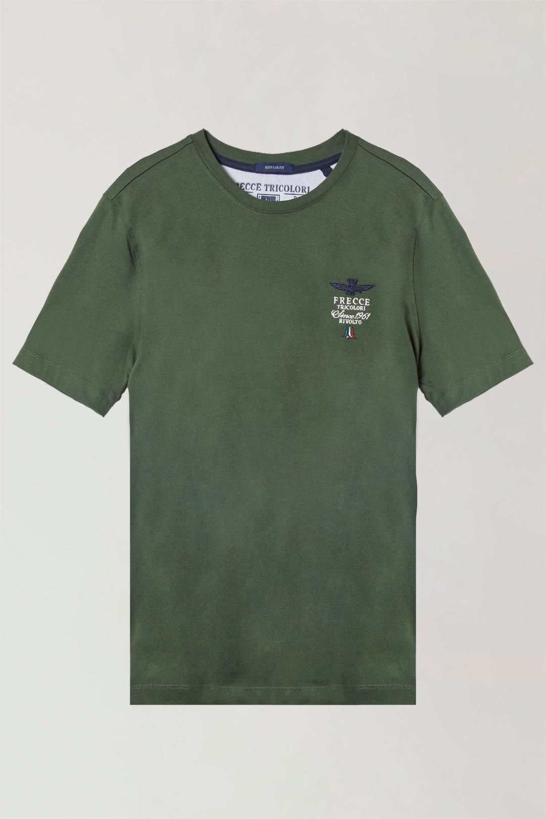 T-shirt Uomo Verde Aeronautica Militare Frecce Tricolori