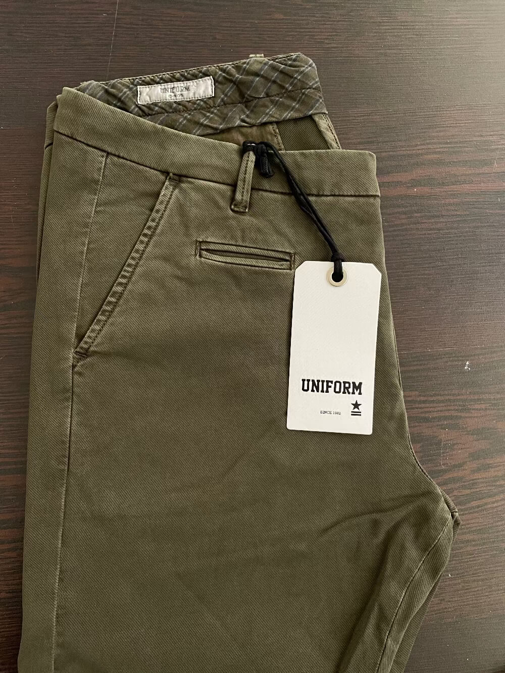 Pantalone Uomo Uniform Charlie Chino Verde Bosco - Sconto 50%