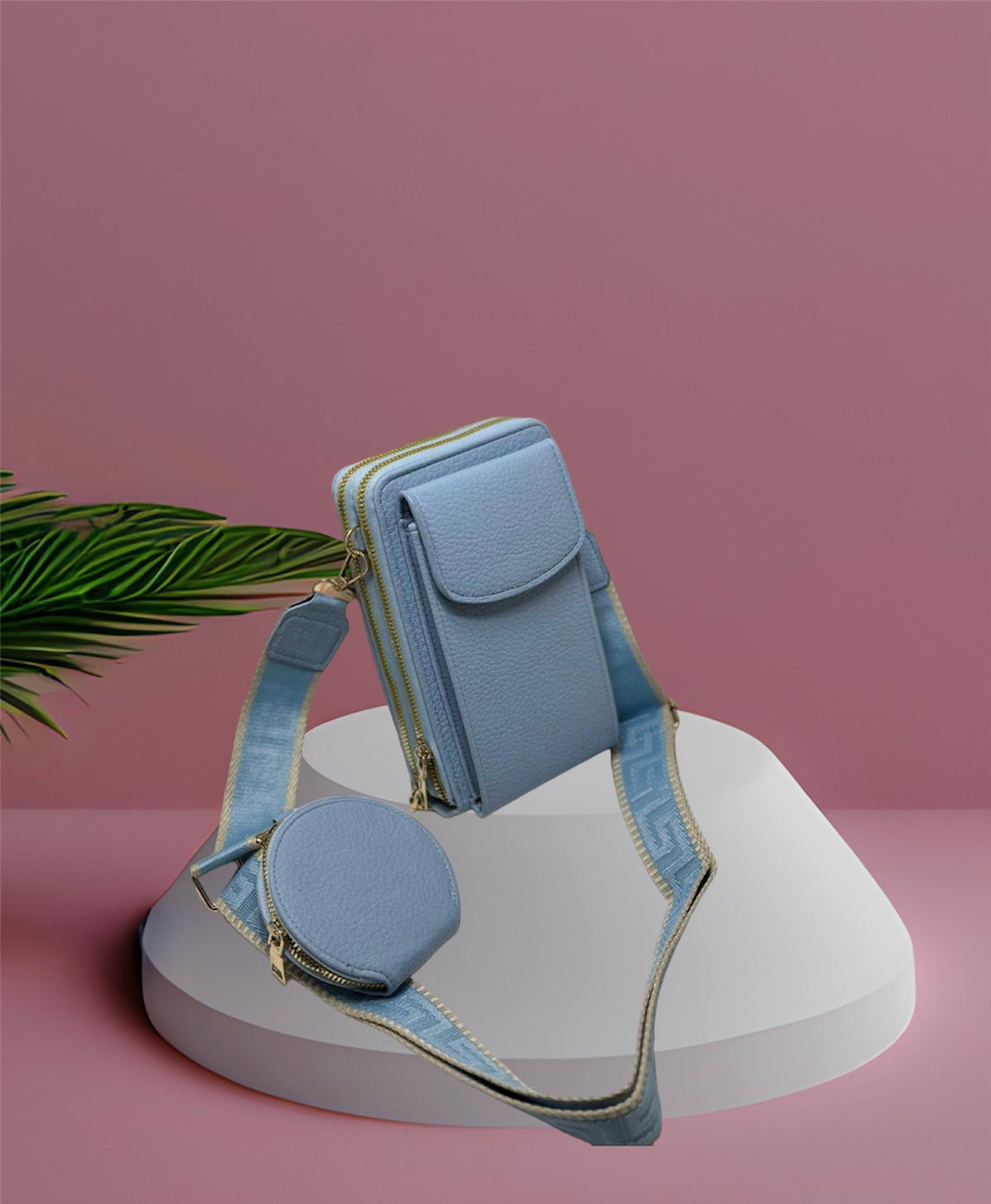Borsa Tracolla Donna Porta Cellulare Ecopelle - Crazy Plaff Multitasche