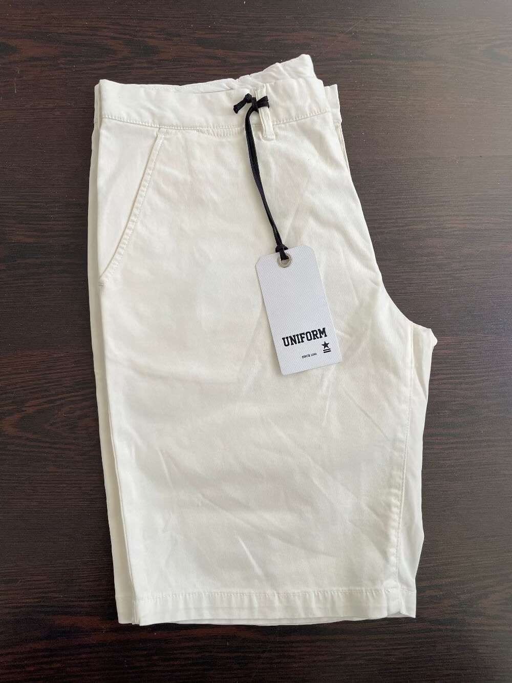 Bermuda Uniform Bianco Uomo - Pantaloncino Cotone Elegante Estate